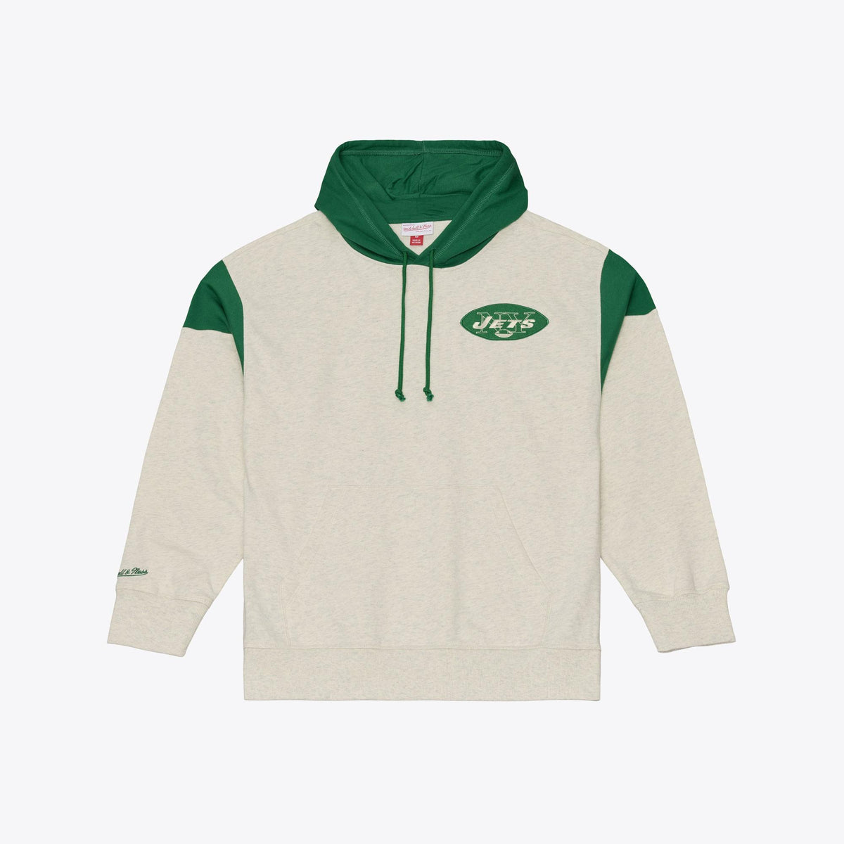 Jets 2026 Mitchell & Ness Men's Retro Roots French Terry Hoodie