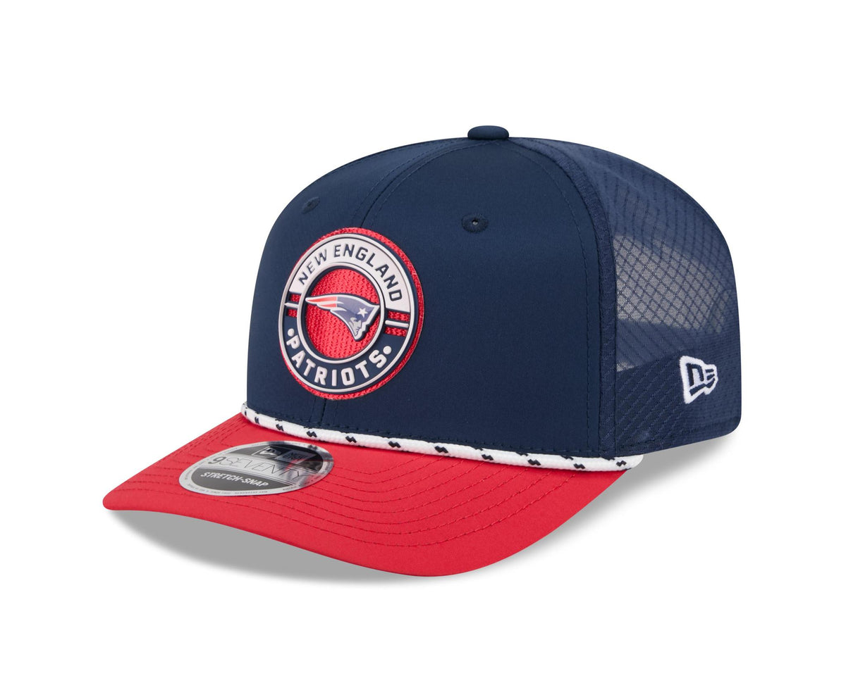 Patriots 2026 New Era Men's 9SEVENTY Stretch Snap Two-Tone Hat Pro Football Hall of Fame