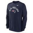 Patriots 2026 Nike Men's Club Fleece Pullover Crewneck Pro Football Hall of Fame