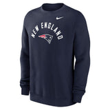 Patriots 2026 Nike Men's Club Fleece Pullover Crewneck Pro Football Hall of Fame