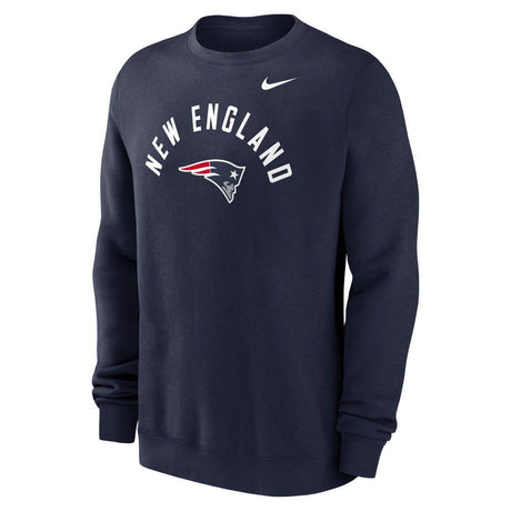 Patriots 2026 Nike Men's Club Fleece Pullover Crewneck Pro Football Hall of Fame