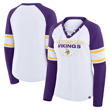 Vikings 2025 Women's Fanatics Blitz Package Long Sleeve Fashion Top