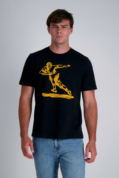 Pro Football Hall of Fame X Haggar - Black Vintage Player Graphic T-Shirt