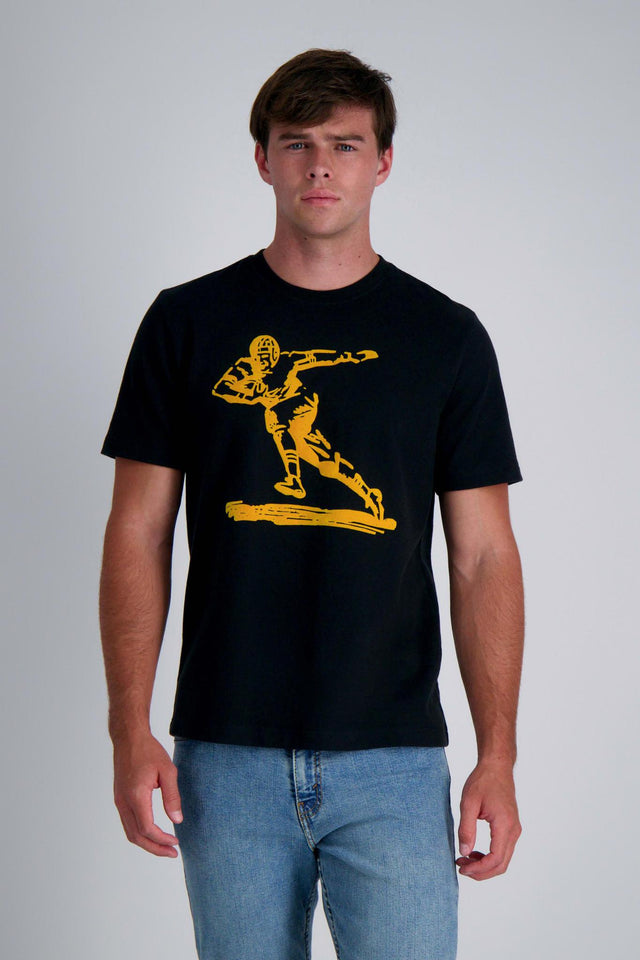 Pro Football Hall of Fame X Haggar - Black Vintage Player Graphic T-Shirt