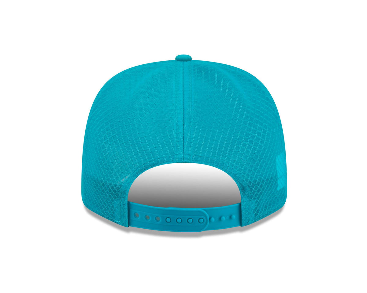 Dolphins 2026 New Era Men's 9SEVENTY Stretch Snap Two-Tone Hat Pro Football Hall of Fame