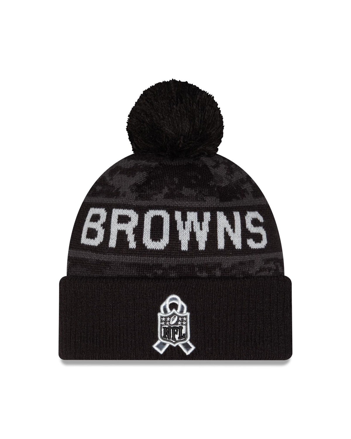 Browns 2026 New Era Men's Salute to Service Knit Pro Football Hall of Fame