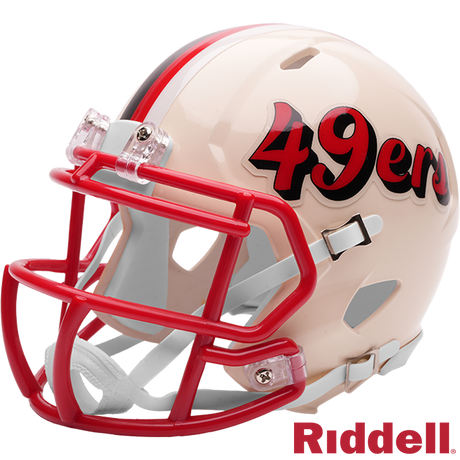 49ers 2026 Retro Mini Speed Helmet