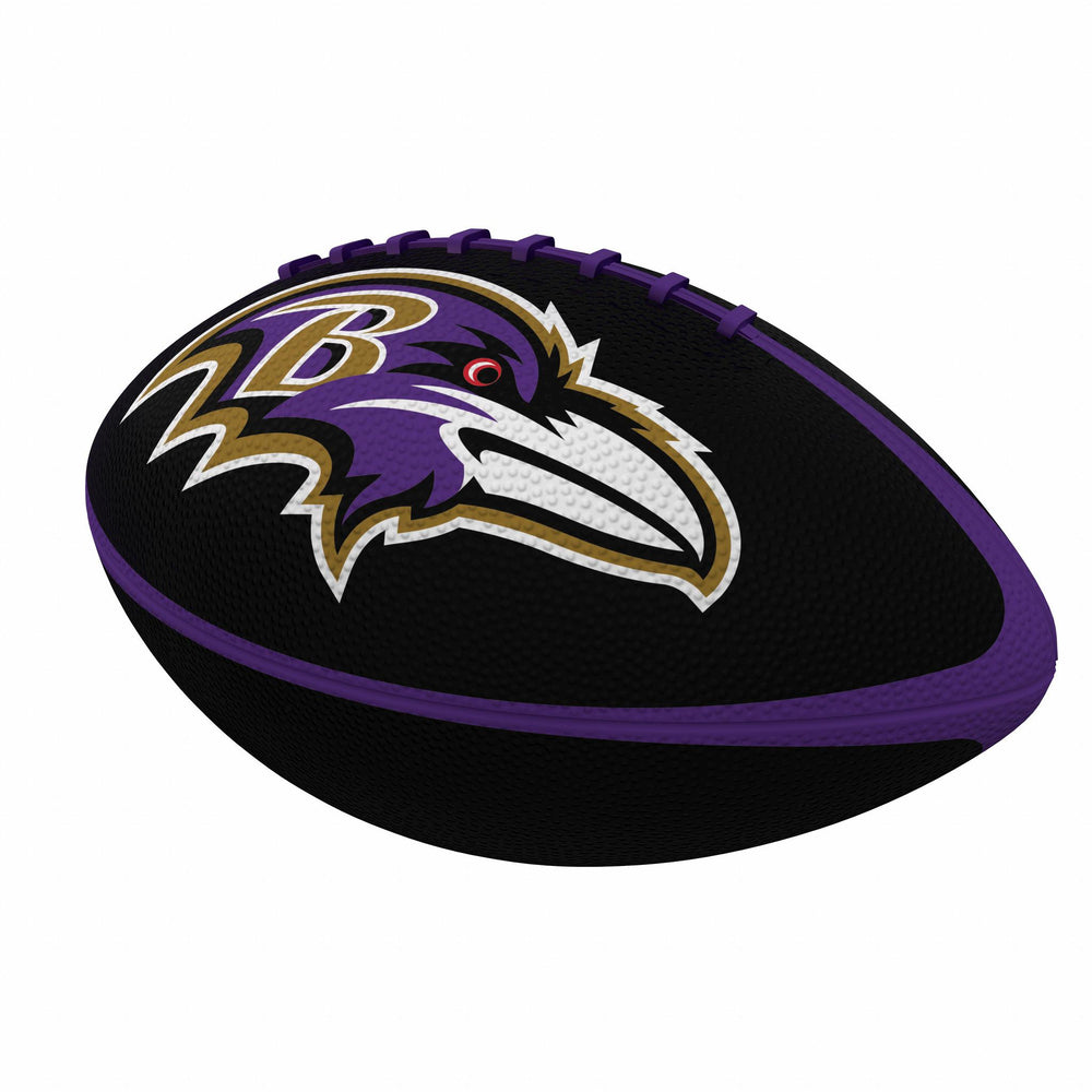 Ravens Pinwheel Logo Junior Size Rubber Football – Pro Football Hall Of 