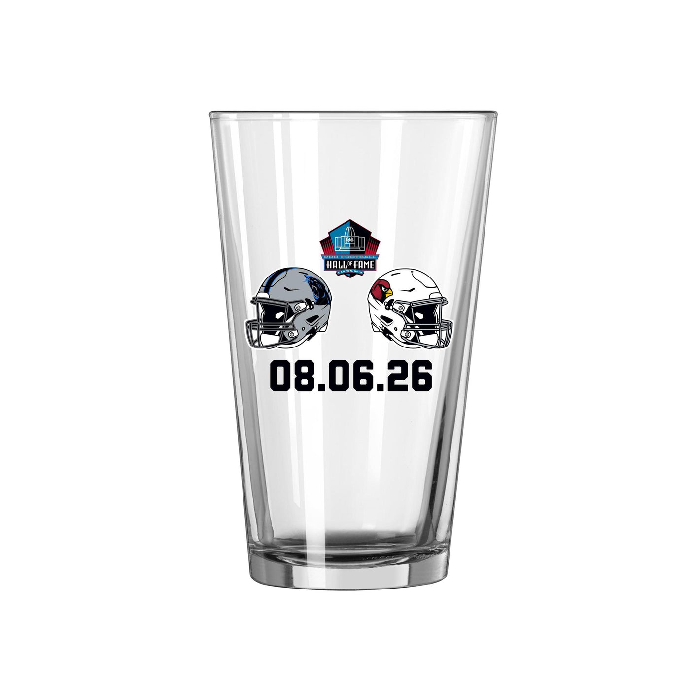 Hall of Fame Game 2026 Dueling Helmet and Class Pint Glass