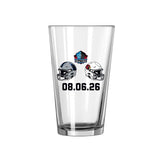 Hall of Fame Game 2026 Dueling Helmet and Class Pint Glass
