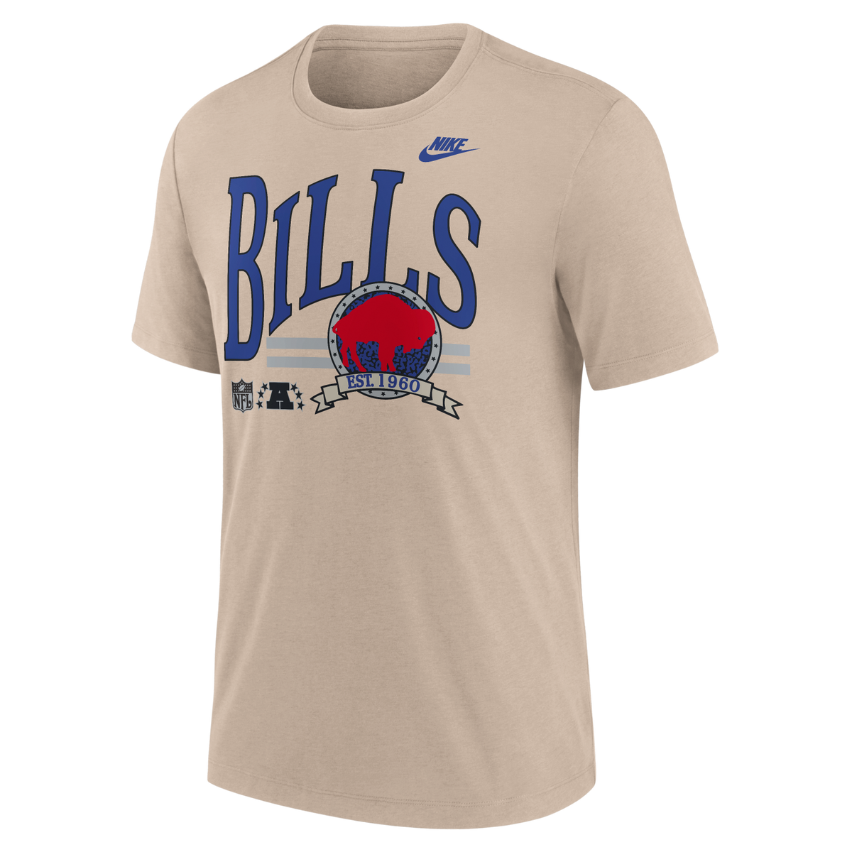 Bills 2026 Nike Men's Tri-Blend T-Shirt Pro Football Hall of Fame
