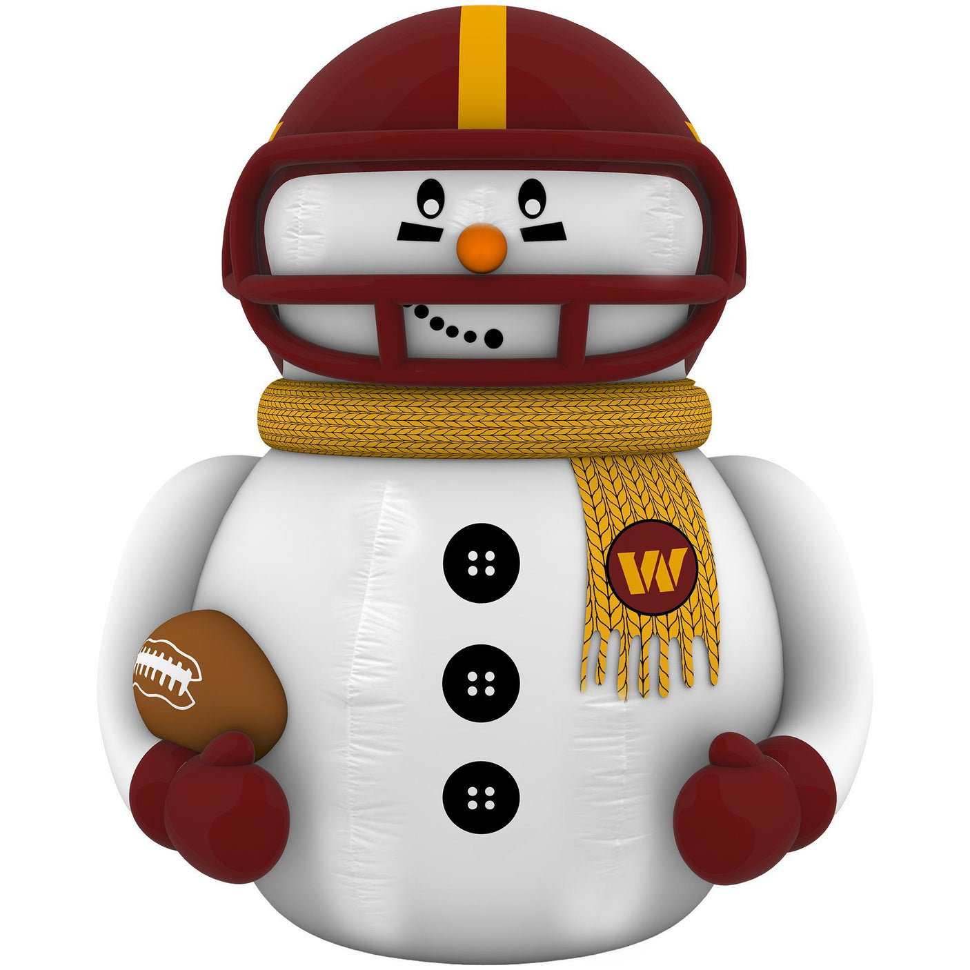 Commanders Team Pride Inflatable Snowman Player