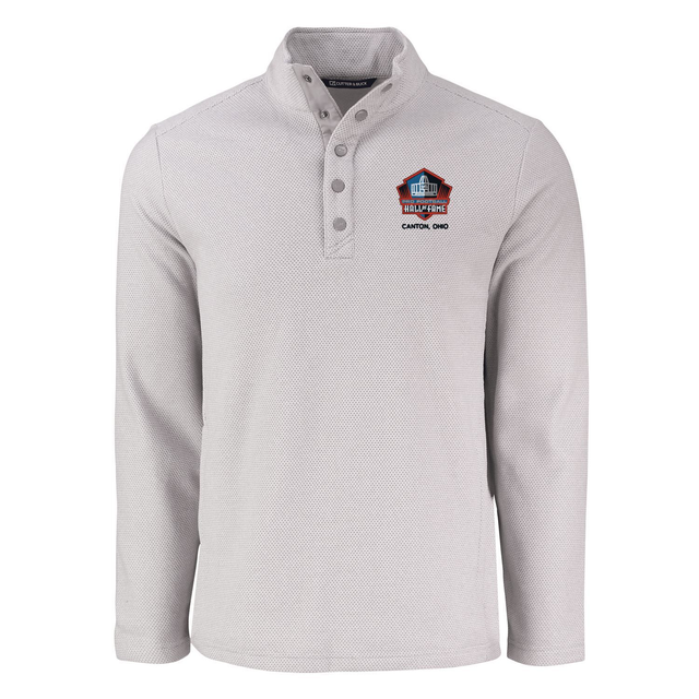 Hall of Fame Cutter and Buck Men's Hunts Point Eco Fleece Snap Pullover