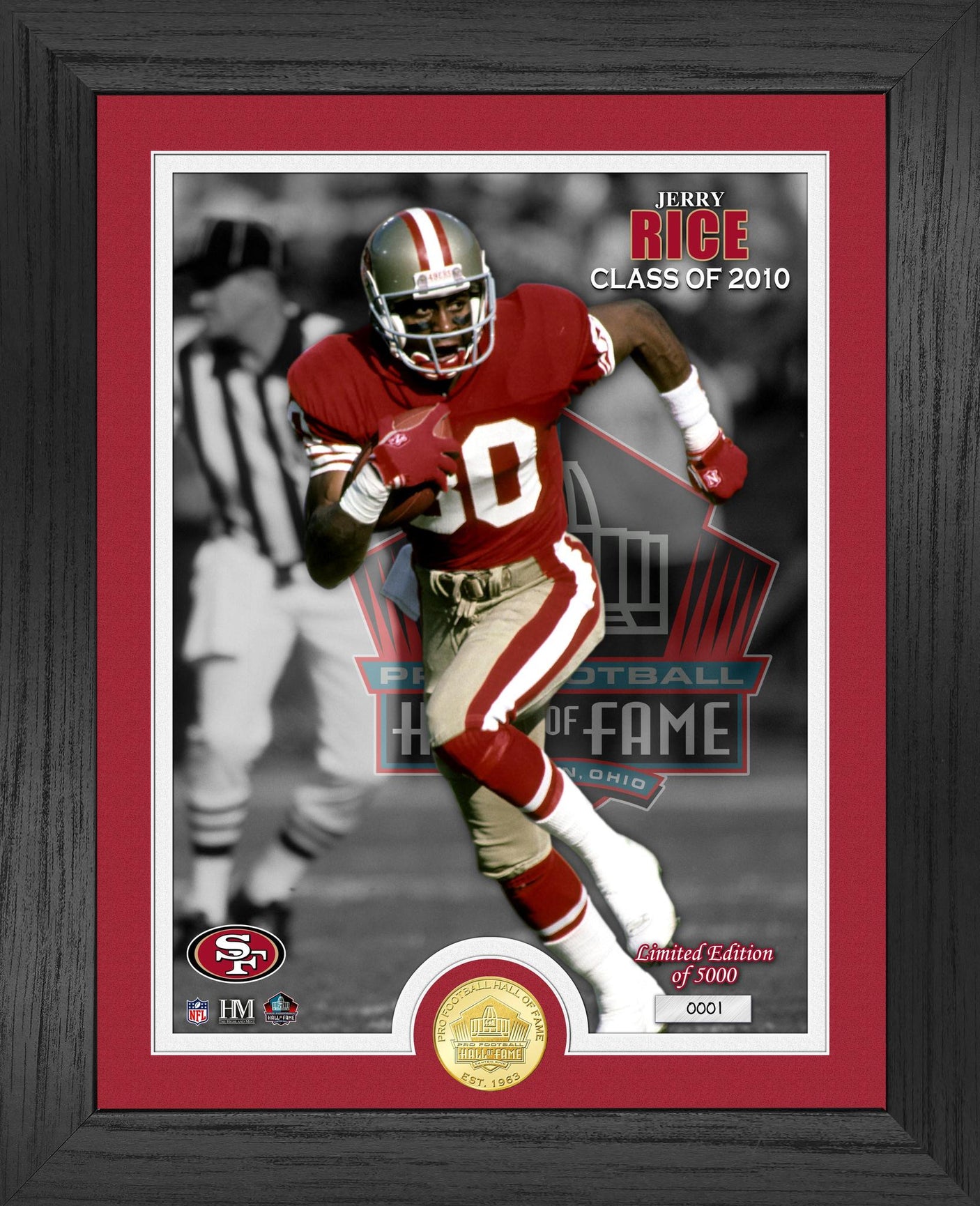 Jerry Rice 2010 Hall of Fame Bronze Coin Photo Mint