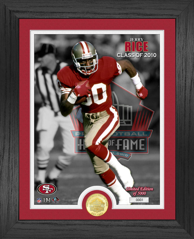 Jerry Rice 2010 Hall of Fame Bronze Coin Photo Mint