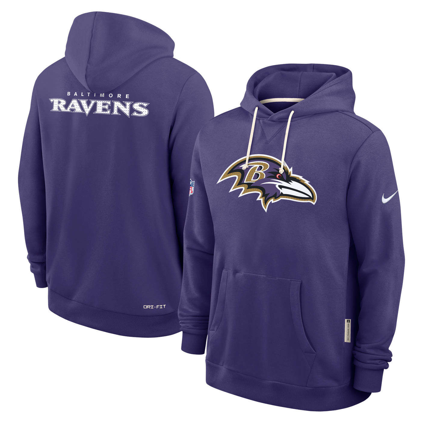 Ravens 2025 Nike Men's Sideline DRI-Fit Hoodie