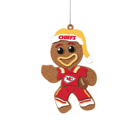 Chiefs Gingerbread Man in Uniform Ornament