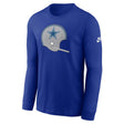 Cowboys 2024 Nike Men's Rewind Helmet Essential Long Sleeve T-Shirt