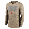 Browns 2026 Nike Men's Team Issue Velocity Long Sleeve T-Shirt Pro Football Hall of Fame