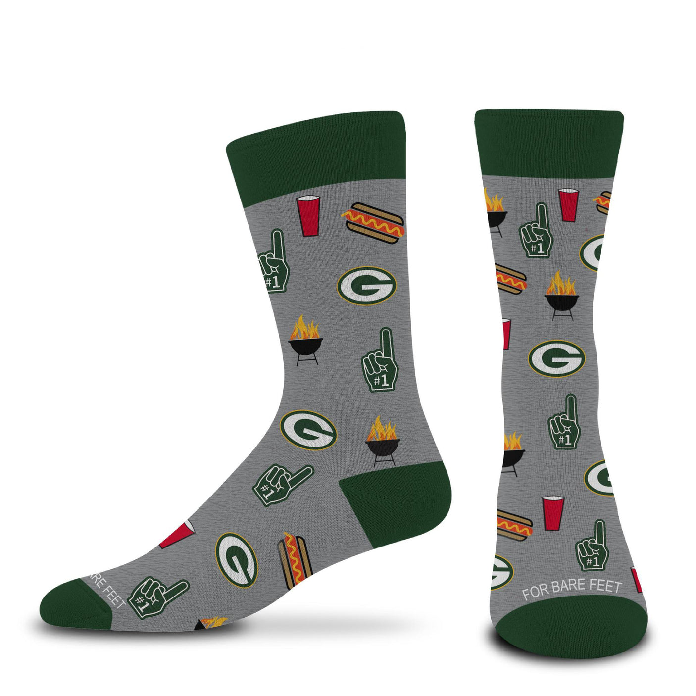 Packers Tailgate Dress Sock