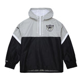 Raiders 2025 Mitchell & Ness Men's NFL Tie Breaker Anorak Vintage Logo Lightweight Windbreaker