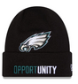 Eagles 2025 New Era Men's Inspire Change Black Knit