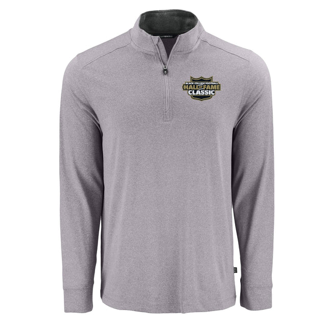 Black College Football Hall of Fame Cutter & Buck Men's Big & Tall Forge Recycled Four-Way Stretch 1/4 Zip Pullover