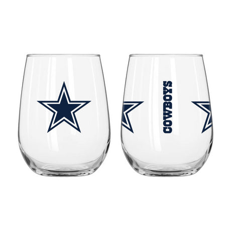 Cowboys Curved Beverage Glass