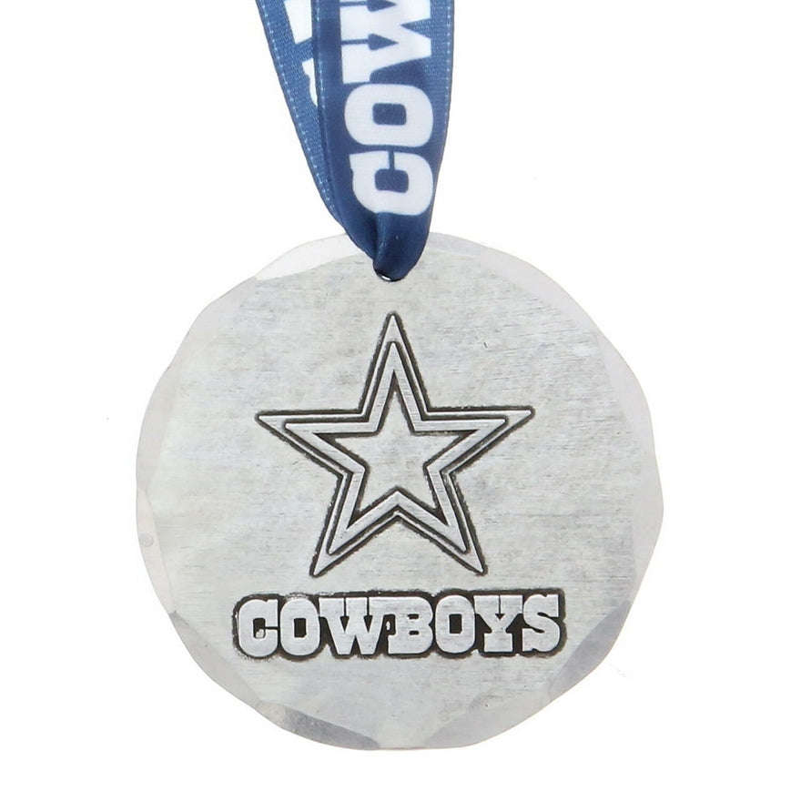 Cowboys Classic Round Aluminum Ornament