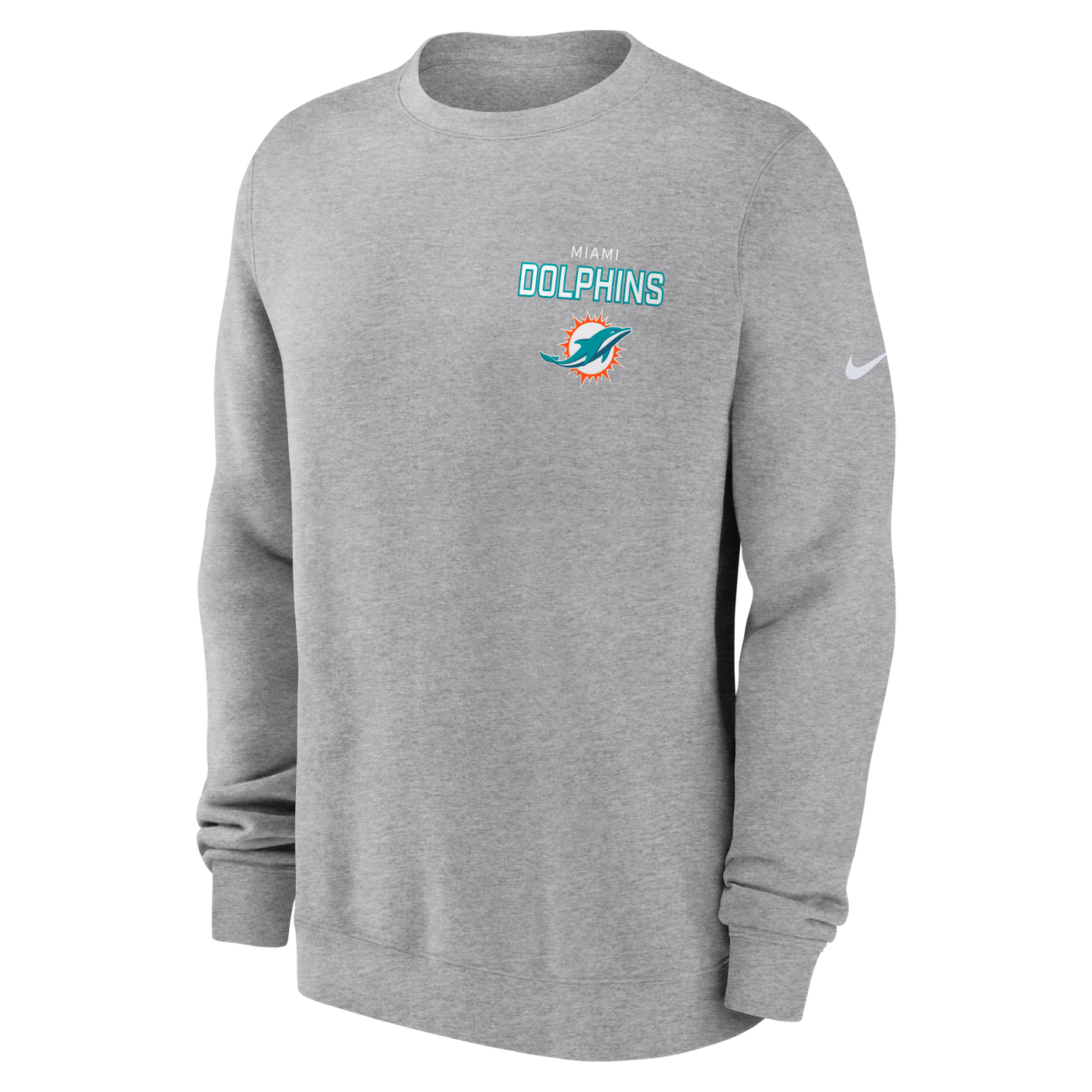 Dolphins 2025 Men's Nike Fleece Club Crewneck