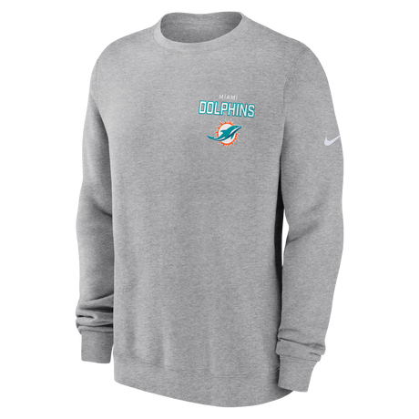 Dolphins 2025 Men's Nike Fleece Club Crewneck