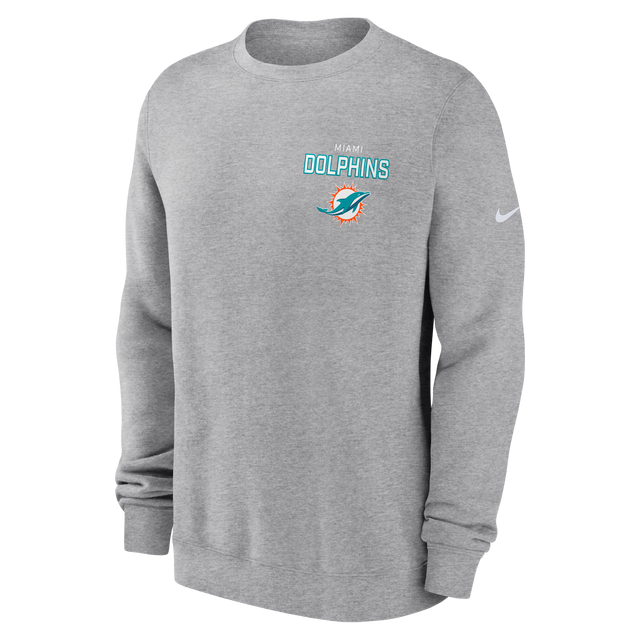 Dolphins 2025 Men's Nike Fleece Club Crewneck