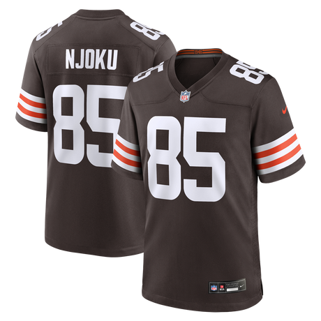 Browns David Njoku Men's Brown Nike Game Jersey