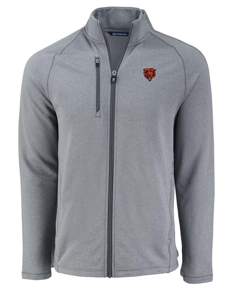 Bears Cutter and Buck Men's Grey Peshastin Eco Fleece Full Zip Jacket
