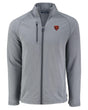 Bears Cutter and Buck Men's Grey Peshastin Eco Fleece Full Zip Jacket