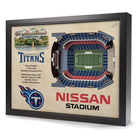 Titans StadiumView Wall Art 3-D Replica Stadium