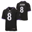 Ravens Lamar Jackson 2026 Youth Alternate Nike Game Jersey