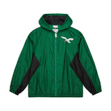 Eagles 2025 Mitchell & Ness Men's NFL Playmaker Full Zip Vintage Logo Windbreaker