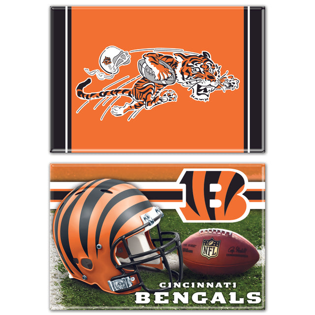 Bengals 2-Pack Rectangle Magnets