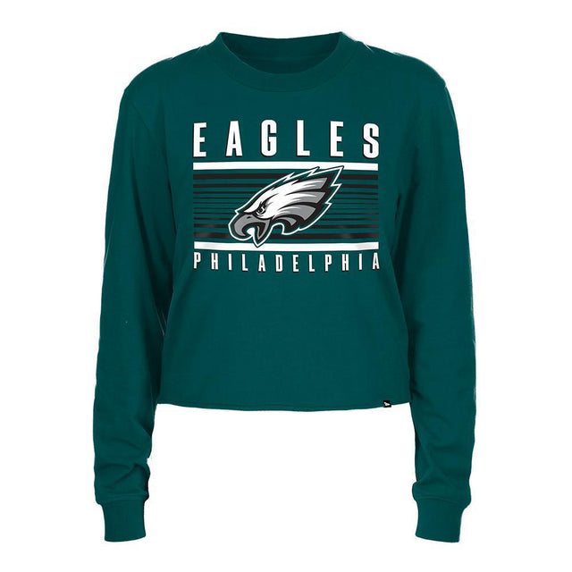 Eagles Dark Green 2024 New Era Women's Active Long Sleeve