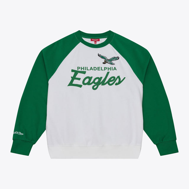 Eagles 2026 Mitchell & Ness Women's NFL Head Coach Raglan Crewneck