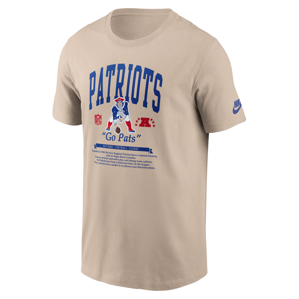 Patriots 2026 Nike Men's Rewind 2-Hit Essential T-Shirt Pro Football Hall of Fame