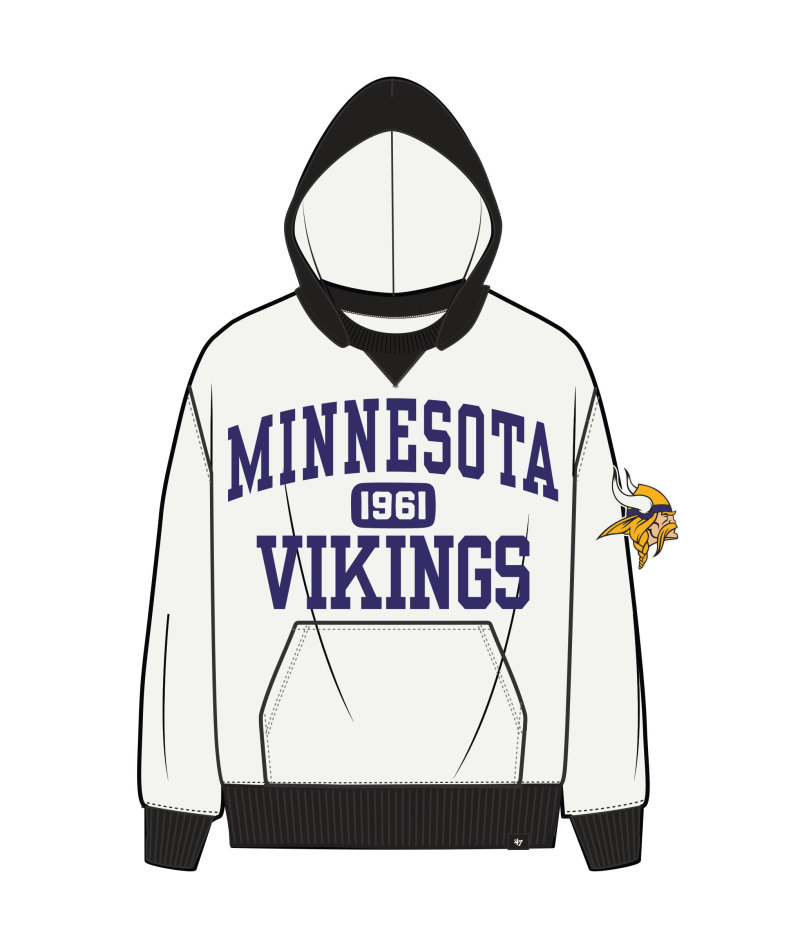 Vikings 2025 '47 Brand Men's Skipper Original Hoodie