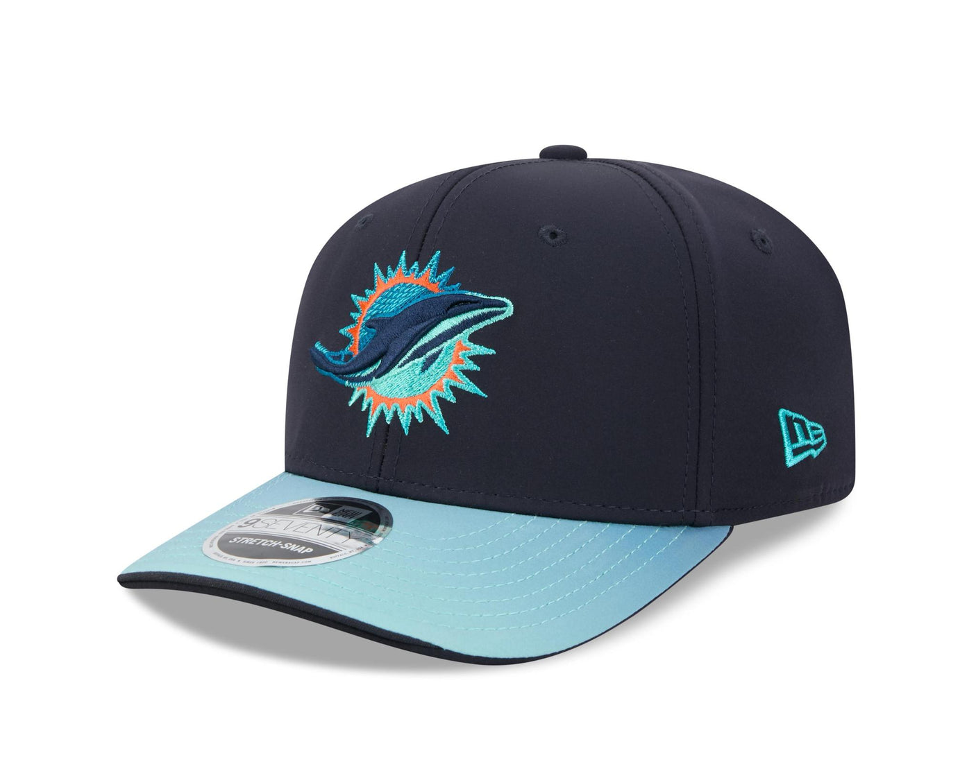 Dolphins 2026 New Era Men's 9SEVENTY Stretch Snap Rivalry Hat