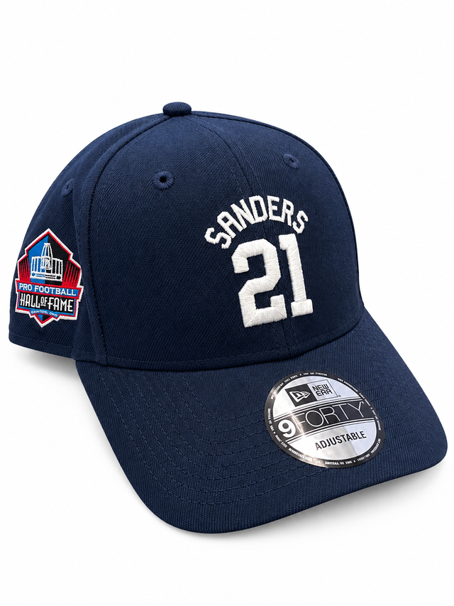 Cowboys Deion Sanders Name and Number Hat Pro Football Hall of Fame