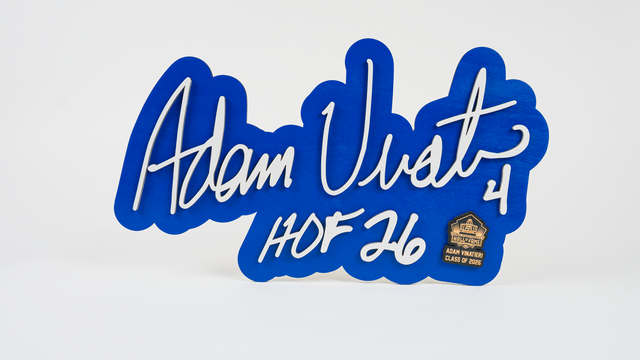 Adam Vinatieri Class of 2026 3D Signature Color Wood Wall Sign Colts - DS