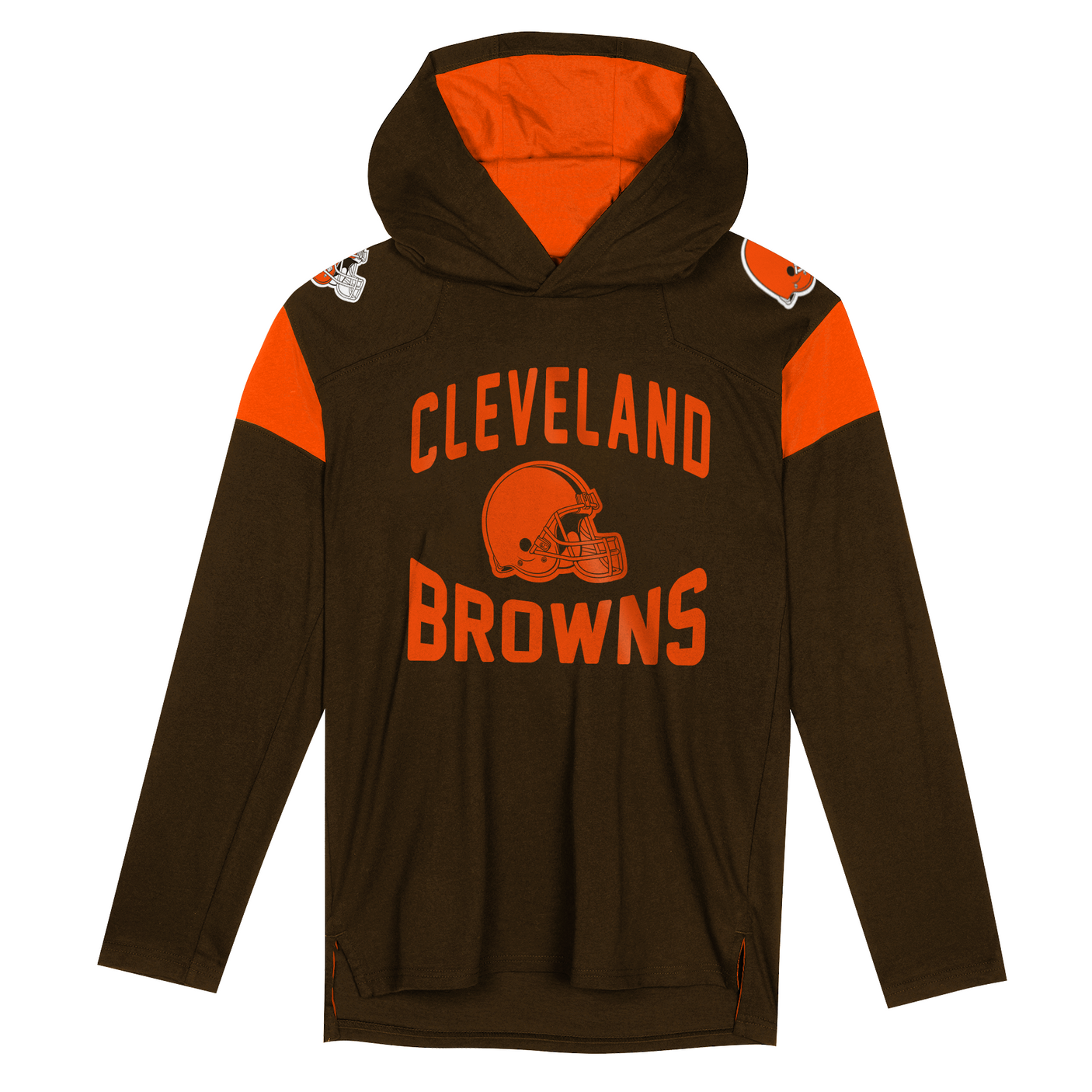 Browns Kids NFL The Champ is Here Long Sleeve Hooded T-Shirt