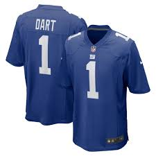 Giants Jaxson Dart Men's Nike Game Jersey