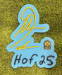 Chargers Antonio Gates Class of 2025 3D Signature Alternate Color Wall Sign