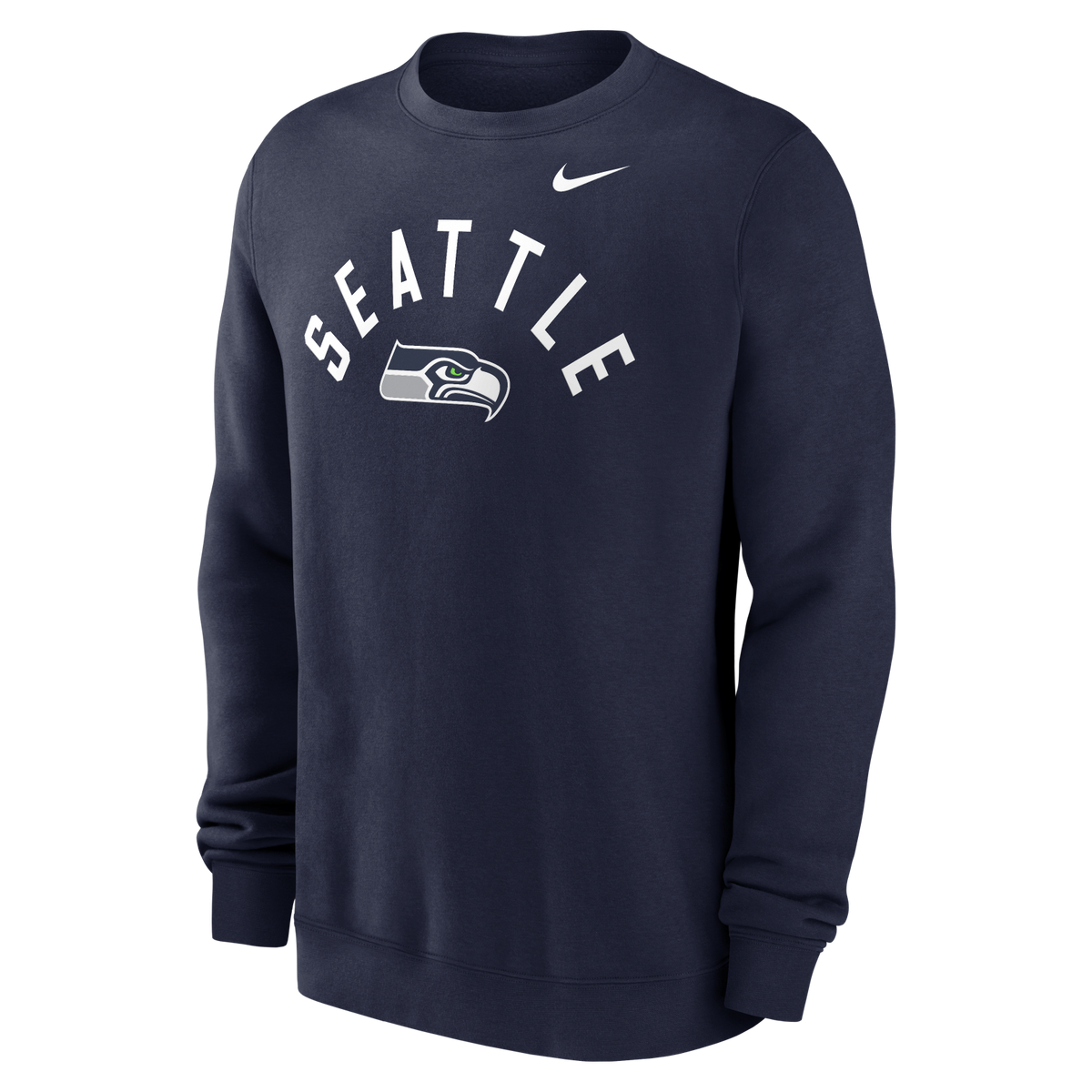 Seahawks 2026 Nike Men's Club Fleece Pullover Crewneck Pro Football Hall of Fame